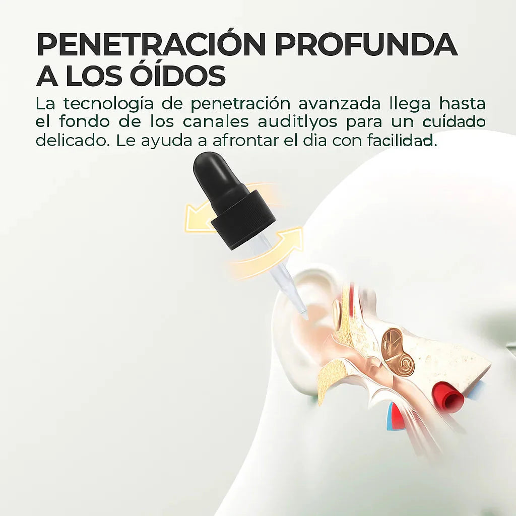 Gotas para el cuidado de los oídos para el dolor de y zumbidos